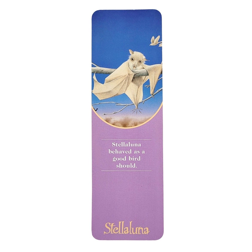 Vintage 90s Stellaluna Bookmark- bird tree- Jane Cannon- 1993 Antioch, KGO-41351